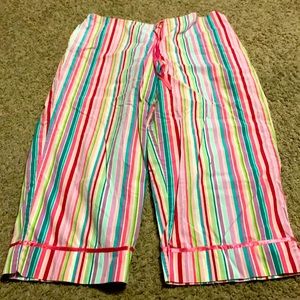 Super cute, lightly worn, multicolored secret treasures lounge pants, XL 16/18